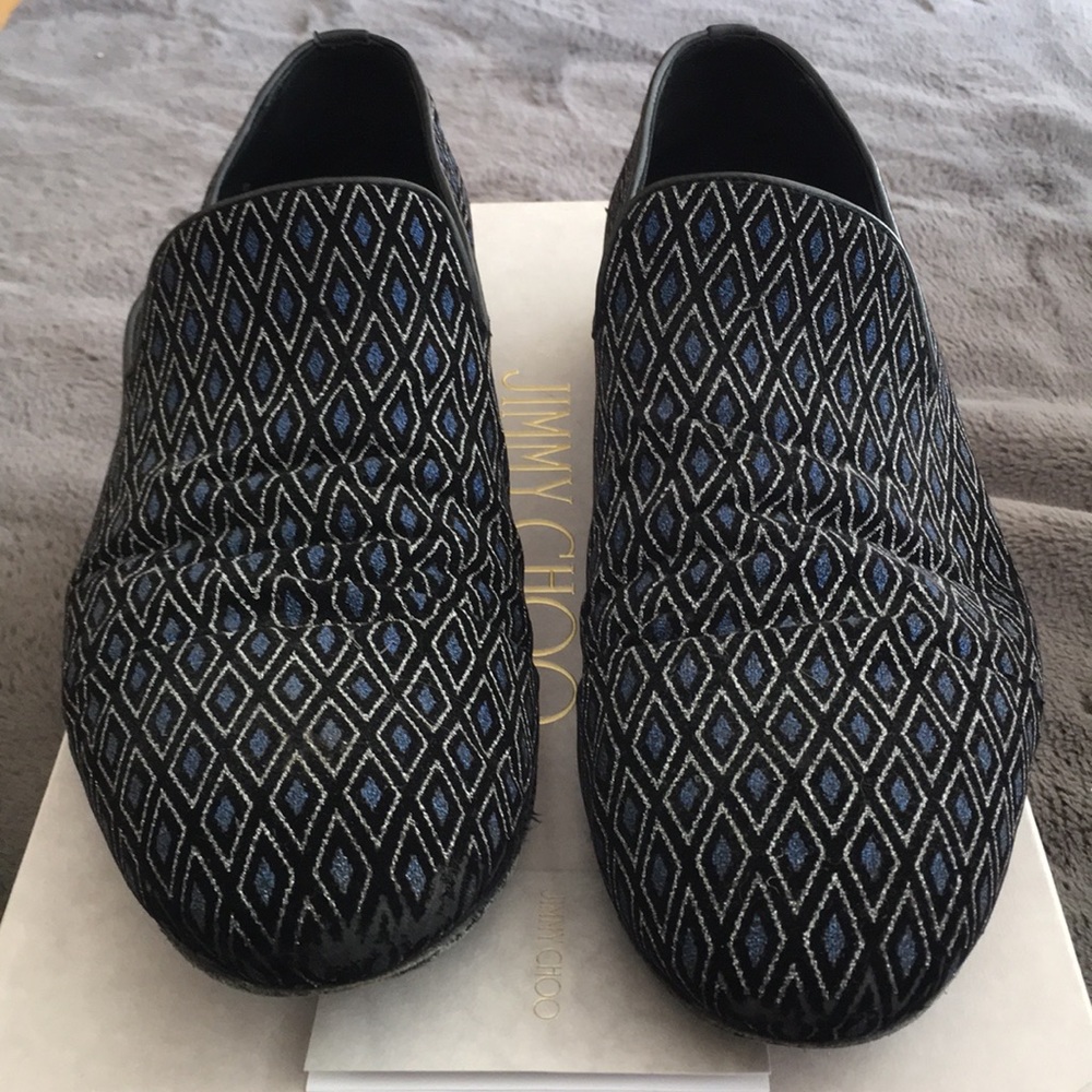 Jimmy Choo dress shoe black silver blue